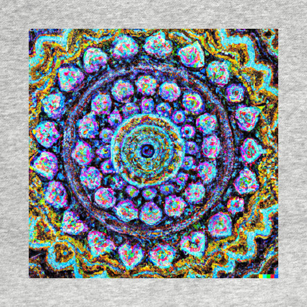 Colourful Mandala design Impressionist painting by Eternal Experience